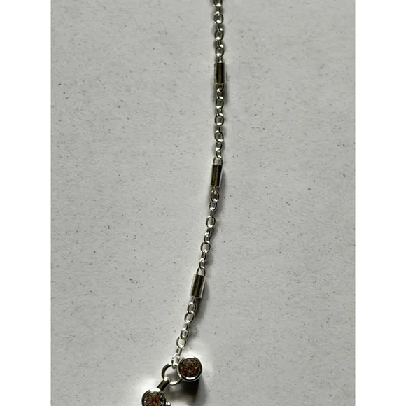 Anne Klein Silver Tone Crystal Statement Necklace - Picture 2 of 5